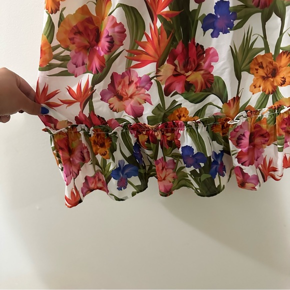 I.N.C. International Concepts Womens Floral Print Tie-Front Mini Dress Size XL - Picture 6 of 9